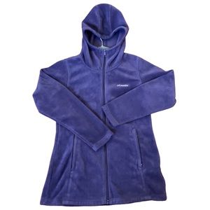 Women’s Columbia Hooded Long Fleece Jacket Size M